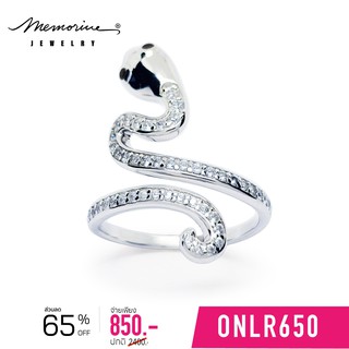 Memorine Jewelry แหวนเงินแท้ 925 ฝังเพชรสวิส (CZ) : ONLR650