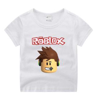 เสื้อยืดคอกลม ผ้าฝ้าย พิมพ์ลาย Roblox น่ารัก สําหรับเด็กผู้ชาย และเด็กผู้หญิง อายุ 2-12 ปี