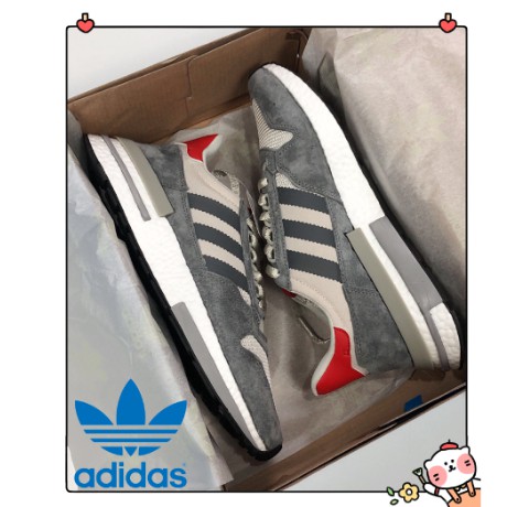 【Ready Stock】 【Original】Adidas Originals ZX500 Boost RM Low Cut Men Women Sport Shoes Running Kasut Sneakers