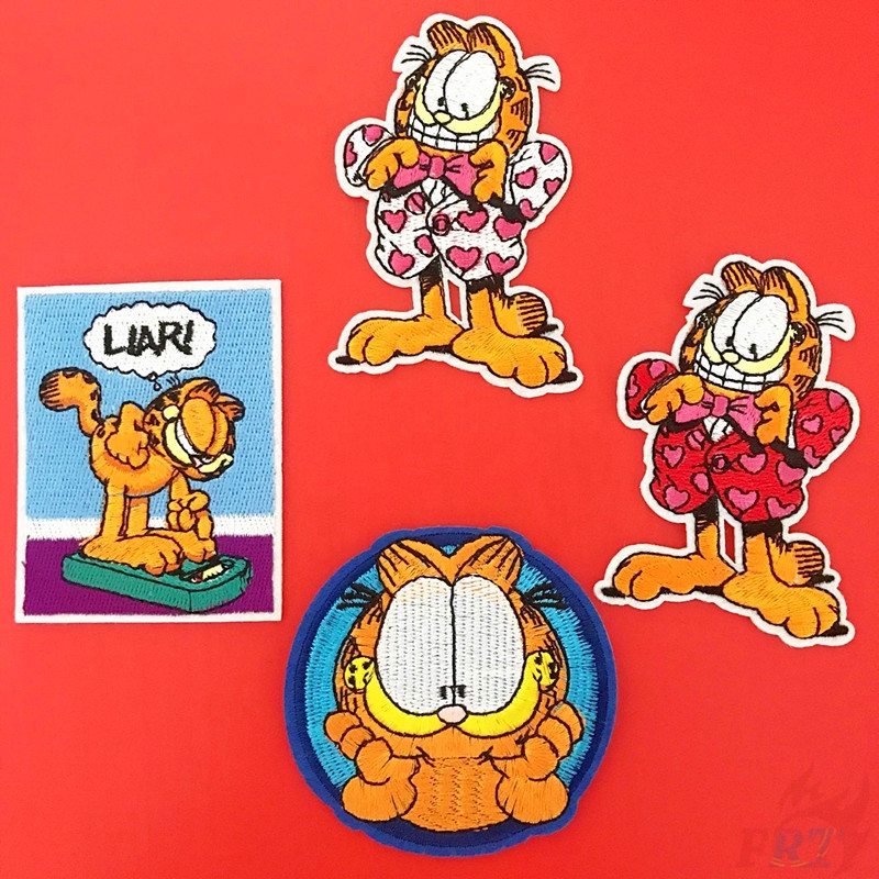 การ์ตูน: แผ่นแปะการ์ฟิลด์ แผ่นแพทช์รีดติดเสื้อ ลายการ์ตูนแมว Diy (Garfield - Series 04) 1 ชิ้น