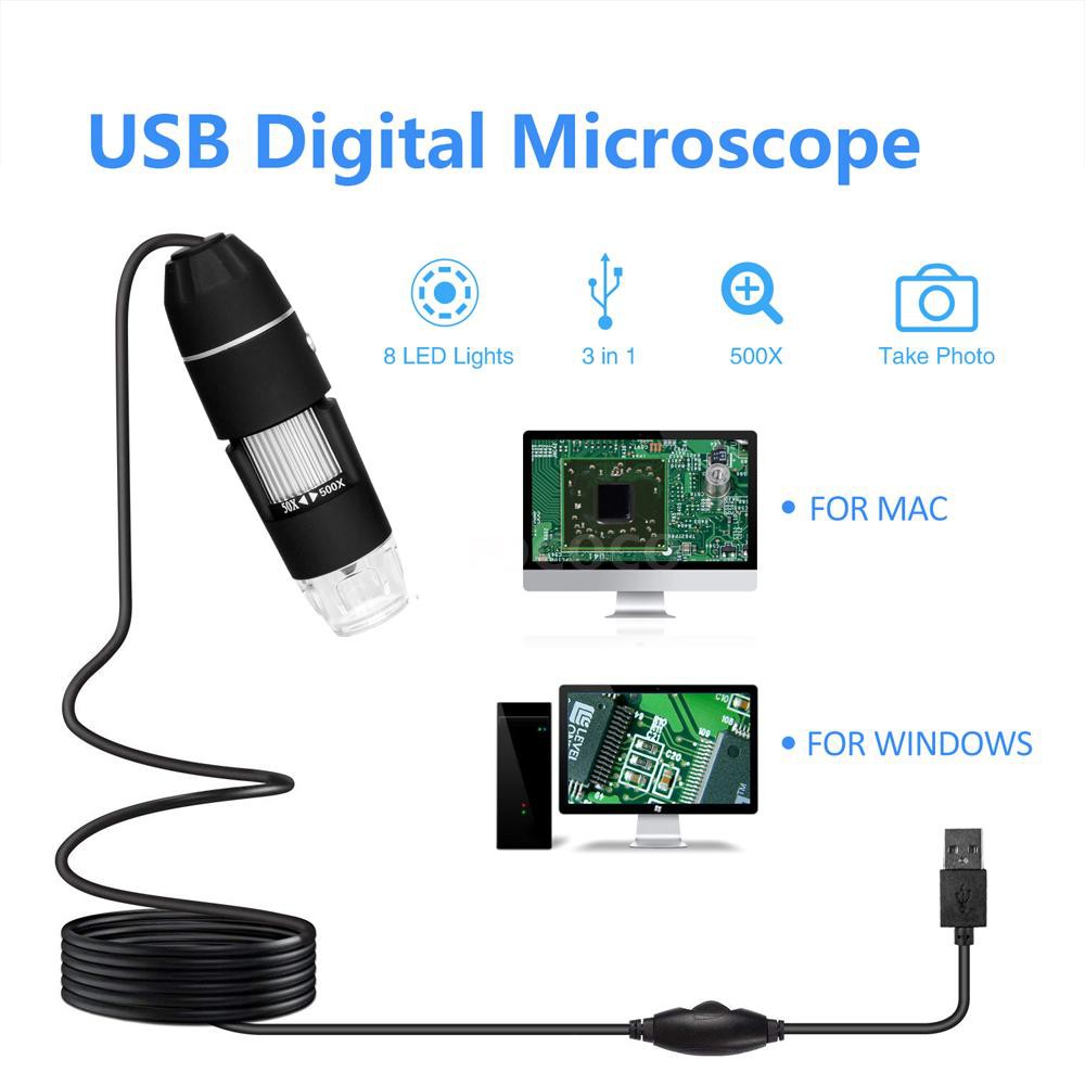 Multifunctional Handheld Portable USB Digital Microscope 300,000 Images USB Electronic Without Bracket 