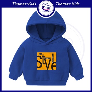 [THOMAS Kids] เสื้อฮู้ดดี้ แบบสวมหัว ลายโรแมนติก ให้ความอบอุ่น สําหรับเด็กผู้ชาย ผู้หญิง 2-6 ปี เหมาะกับฤดูใบไม้ผลิ ฤดูใบไม้ร่วง