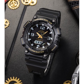 นาฬิกา Casio รุ่น AQ-S810W-1B นาฬิกาชายสายเรซิ่น ใช้พลังงานแสงอาทิตย์ - ของแท้100% รับประกันสินค้า 1ปีเต็ม