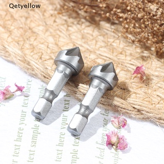 Qetyellow 6 ขลุ่ย Countersink Drill Bit เครื่องมือตัดไม้ทรงหกเหลี่ยม Th