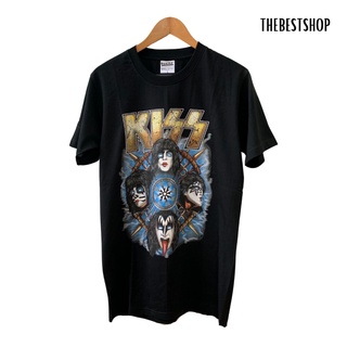 คอตต้อนคอกลมเสื้อวง KISS เสื้อวงร็อค เสื้อวินเทจ เสื้อวง สกรีนหน้าหลัง ลายสวยS-5XL