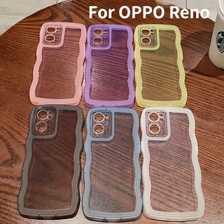 เคสโทรศัพท์มือถือ ซิลิโคนนุ่ม ใส สําหรับ oppo reno7 reno7 6Pro reon 5proins