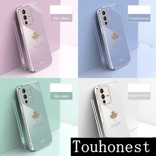 เคส Samsung Galaxy A13 เคส Samsung A23 เคส Samsung A33 A53 A03 A03S Case Samsung M21 M30S  A32 Soft Silicone Maple Leaf Phone Case With Gift Rope โทรศัพท์มือถือ ซิลิโคนนุ่ม ลายใบเมเปิ้ล พร้อมสายคล้อง สําหรับ