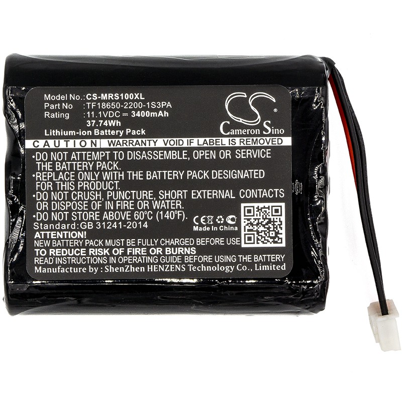Battery Marshall STOCKWELL Cameron Sino [ CS-MRS100XL ] 11.1V , 3400mAh แบตเตอรี่ MARSHALL ความจุมากกว่าเดิม คุณภาพสูง