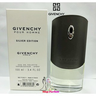 Givenchy Pour Homme Silver Edition Edt For Men 100 ml.  ( Tester Box )