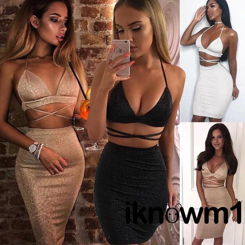 ราคาถูกๆ ชุดเดรสยาว แขนกุดสำหรับผู้หญิง ig Bodycon