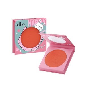 Odbo Pocket Blusher #OD103 : odbo โอดีบีโอ พอคเกท บลัชเชอร์ บลัชออน เนื้อฝุ่น x 1 ชิ้น @beautybakery