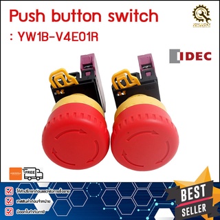 Emergency Stop IDEC YW1B-V4E01-R ,22mm 1NC