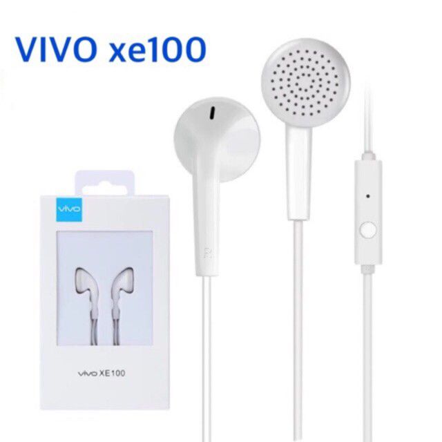Vivo XE100 หูฟังear bud with Mic ของแท้ รองรับ Vivo เเละ smartphones รุ่นอื่นๆ