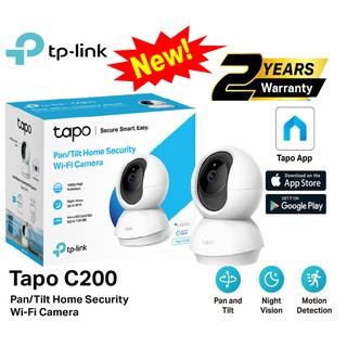 ⚡️กล้องวงจรปิดไวไฟ⚡️ TP-LINK (Tapo C200) Pan/Tilt Home Security Wi-Fi Camera 1080p Full HD, 2-way audio