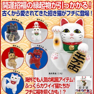 Gashapon กาชาปอง แมวกวักเกาะแก้ว ของ🇯🇵แท้ มือ 1 สูง 5 CM