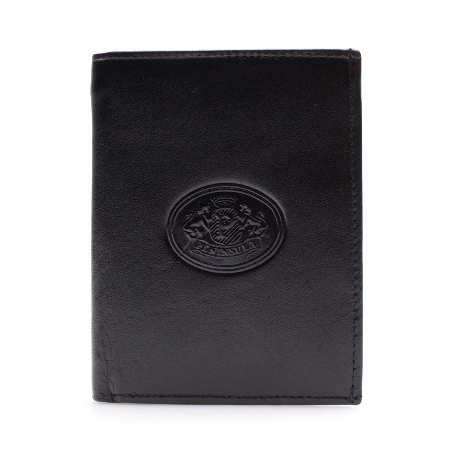 Chinatown Leather กระเป๋าเงินสตางค์ ทรงตั้ง - สีดำ