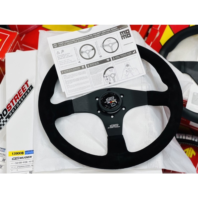 พวงมาลัย MUGEN แท้ ใหม่ ของแรร์ หนังกลับ mugen japan ของแท้ ญี่ปุ่น momo made in italy อิตาลี่ มูเกน