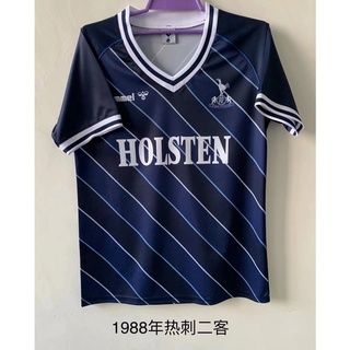 เสื้อกีฬาแขนสั้น ลายทีมชาติฟุตบอล Tottenham 2nd S-2XL 1988 ชุดเหย้า คุณภาพสูง