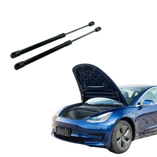 Tesla อุปกรณ์เสริม1 Set Front Trunk Lift Struts For Tesla Model 3 Black Front Gate Boot Suort Gas Sring Shock Hydraulic