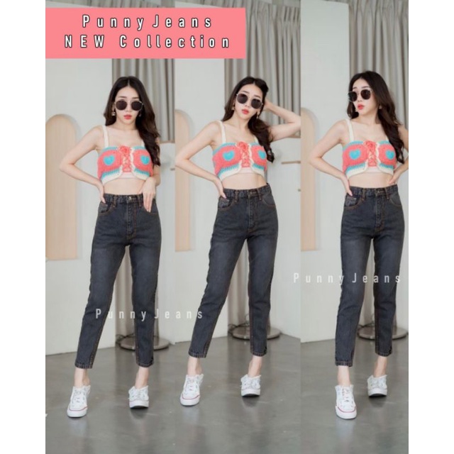 มีS-XLจ้ายีนส์ปันนี่ทรงบอยเอวสูงกระดุม1เม็ดขาเย็บอน่างดีรุ่นนี้เก้บรายเอียอดได้สวยมากๆขายดีสุดๆ - รูปที่ 3
