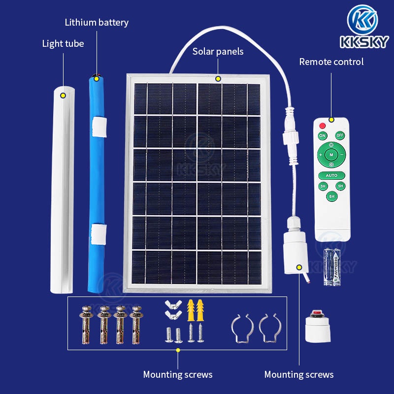 หลอดไฟโซล่าเซลล์ 40W60W100W300w ไฟพลังงานแสงอาทิตย์ solar light พลังงาน ...