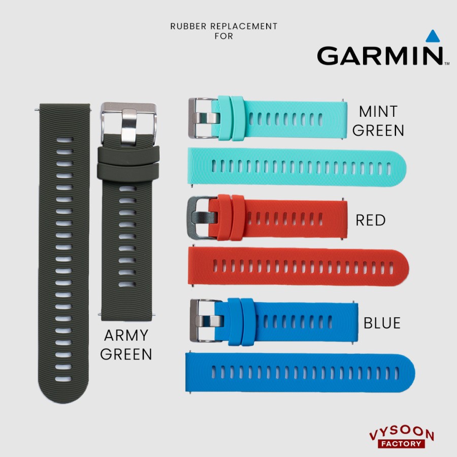 สายยาง Garmin Forerunner 245 FR 245 FR245 20mm สายนาฬิกาสายยาง