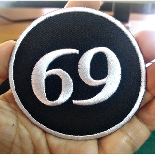 อาร์มตัวรีดติดเสื้อ DIY * 69 * ขนาด 7 x 7 เซนติเมตร