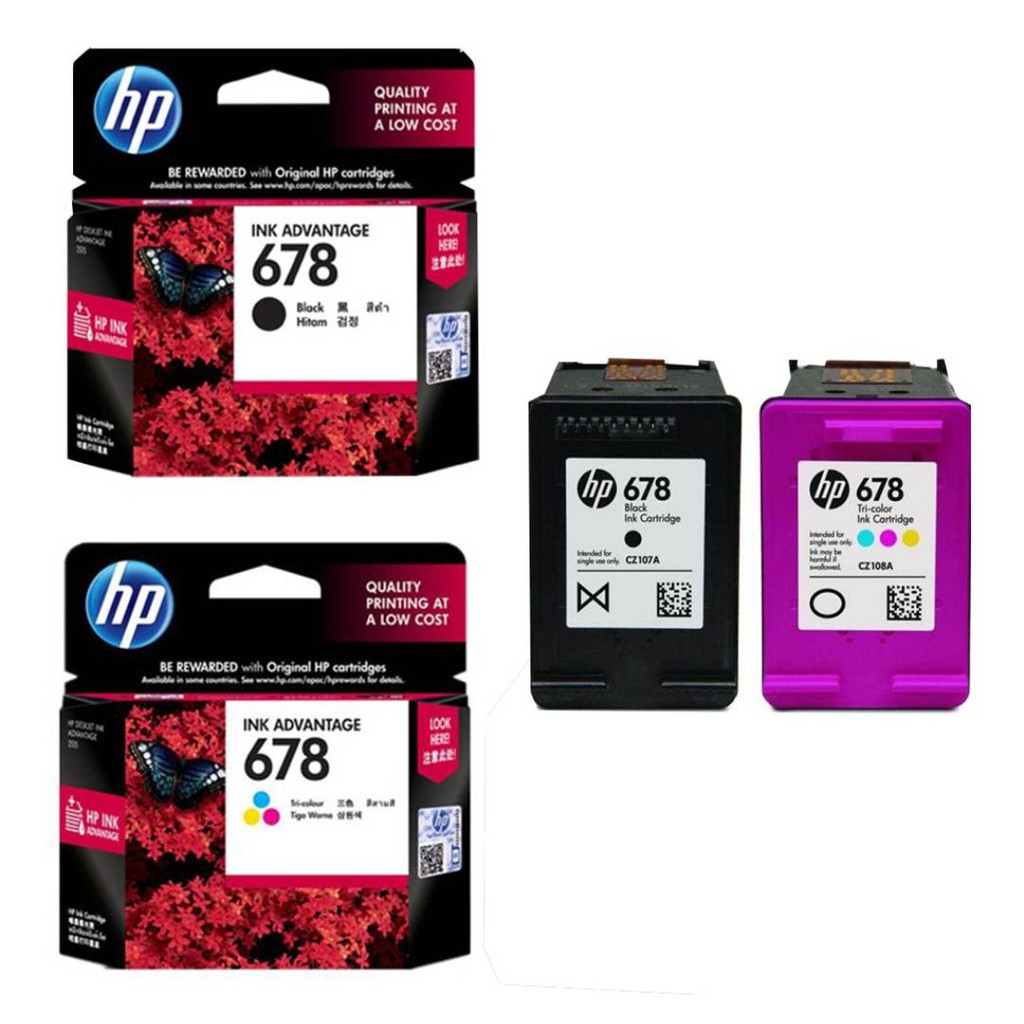 ตลับหมึก HP 678 BK+CO