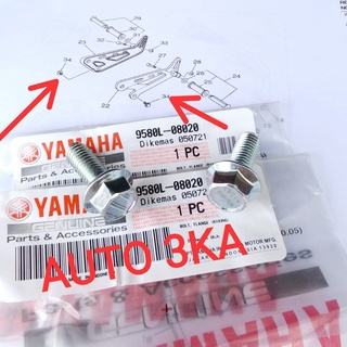  Rxs RX KING YT สกรูยึดบันไดหลัง ของแท้ สําหรับ YAMAHA 9580L-08020 95804-08020