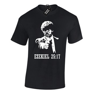 Ezekiel 25:17 Mens T Shirt Pulp Fiction Retro Movie Quote Jules Winnfield Cool Pride T Shirt Men Uni eL3r