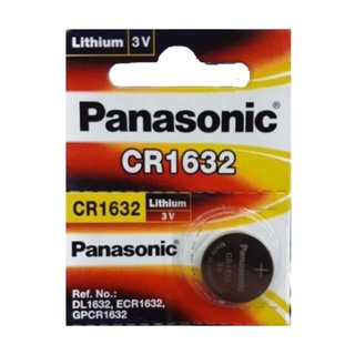 ถ่าน Panasonic CR1632 3V สีแดง จำนวน 1ก้อน ของแท้บริษัท