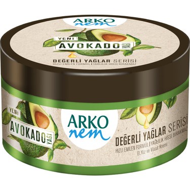 (พร้อมจัดส่ง) ครีมทาผิว ครีมทามือ Avocado Oil Cream อะโวคาโดออยล์ครีม แบรนด์ Arko nem ขนาด 250 ml.
