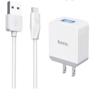 Hoco C22B 3A  ที่ชาร์จไฟโทรศัพท์  ชาร์จเร็ว 5V/3A Max.  ชุดชาร์จแบต Type-C USB 1 ช่อง ทนทาน น้ำหนักเบา สะดวกต่อการใช้งาน