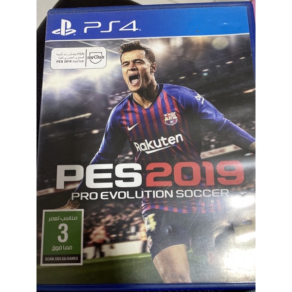 แผ่นเกม มือ 2 ฟุตบอล Ps4 PES 2019 Pro Evolution Soccer