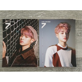 โปสการ์ดปฏิทิน อีแดฮวี Lee Daehwi จากอัลบั้ม WANNA ONE Nothing Without You Postcard AB6iX