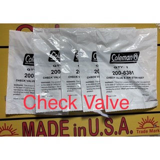 เช็ควาล์ว Check Valve ตะเกียง/ เตาน้ำมัน Coleman  Check Valve และ Air System Assy เช็ควาล์ว สินค้าพร้อมส่ง