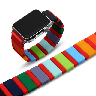 สายนาฬิกาข้อมือซิลิโคน แบบยืดหยุ่น สําหรับ Apple Smartwatch 7 41 45 มม. 5 6 44 42 มม. iWatch 38 40 มม. W46 W26 + Dt100 W66 T500 Iwo7