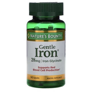 Nature’s Bounty Gentle Iron 28 mg. , 90 Capsules