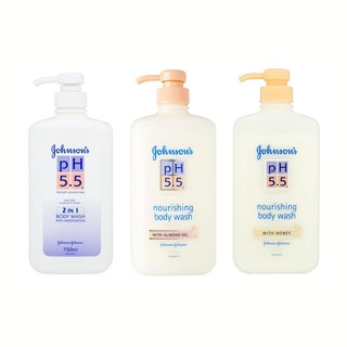 Johnson Body Care Johnson’s pH 5.5 Body Wash จอห์นสันบอดี้แคร์ ครีมอาบน้ำ พีเอช 5.5 บอดี้ วอช 750 มล. (เลือกสูตร)