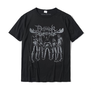 เสื้อยืดแขนสั้น ผ้าฝ้าย พิมพ์ลาย Metalocalypse Dethklok Band สไตล์คลาสสิก สําหรับผู้ชาย