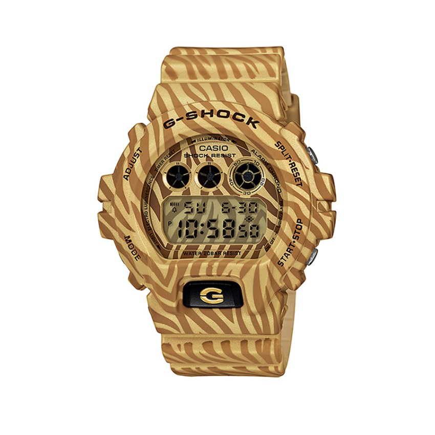 Casio G-Shock นาฬิกาข้อมือผู้ชาย สายเรซิ่นสีน้ำตาล รุ่น DW-6900ZB-9 - Brown