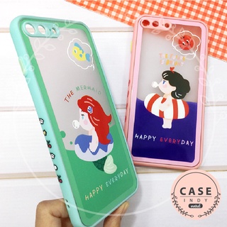 เคส OPPO A3S A31 A54 A74 A95 F9 RENO4 RENO5 RENO6Z เคสมือถือขอบนิ่ม TPU พิมพ์ข้าง ด้านหลังขุ่นกันเลนส์กล้อง ลายการ์ตูน