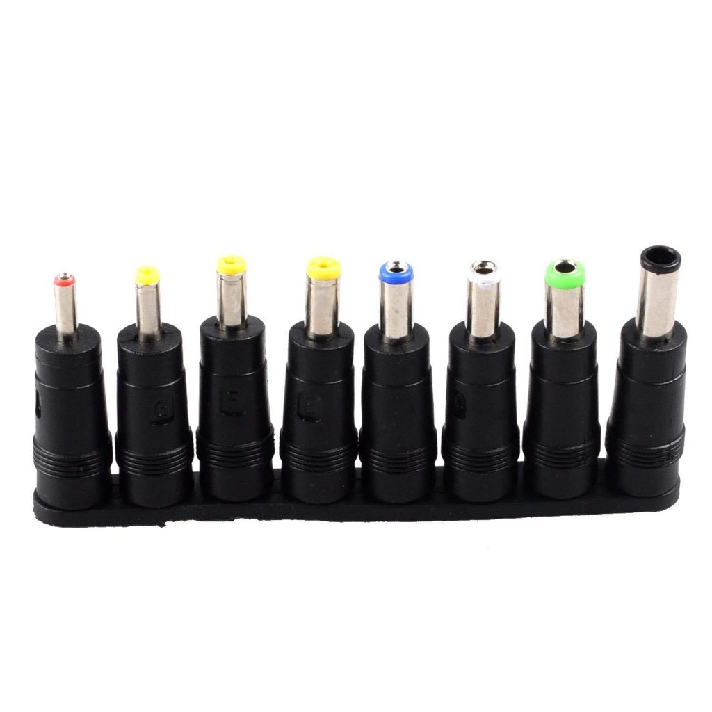 ADE02 ชุดแจ็คแปลงหัว DC Adapter Jack Converter for Notebook จากขนาด (5.5*2.1) เป็น ขนาดต่างๆ ชุด 8 หัว