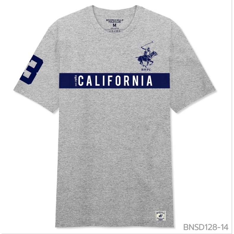 2iMc /Polo BHPC เสื้อยืดคอกลมลายม้าคาดCalifornia   นักเรียน     รับ  !