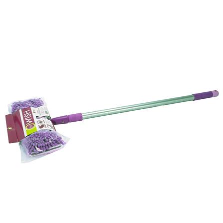 FREE HOME ไม้ม็อบดันฝุ่นด้ามปรับดับเบิ้ล BE WISH ไม้ถูพื้น ถูพื้น อุปกรณ์ทำความสะอาด