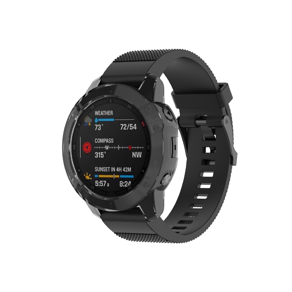 เคส TPU แบบใส ป้องกันหน้าปัด สําหรับ Garmin Fenix 6 / 6S / 6X Pro