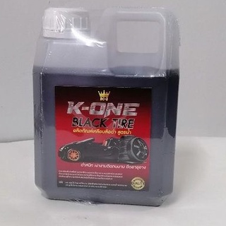 น้ำยาทายางดำ​ K​ ONE​  BlackTire สูตร  เข้มข้น ขนาด 1 ลิตร