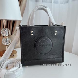 👑ผ่อน0%แท้100%👑 กระเป๋าสะพาย  Coach C5268 Dempsey Tote 22 Tote รุ่นใหม่ ใบเล็ก