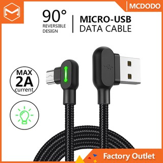 「In Stock」 Mcdodo Micro USB 90 Degree Fast Charging Cable Data Tranfer Cord Quick Charger For Android Xiaomi