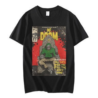 T-shirt  เสื้อยืดแขนสั้นลําลอง คอกลม พิมพ์ลายกราฟฟิค MF ALL Doom ขนาดใหญ่ สไตล์สตรีท สําหรับผู้ชาย และผู้หญิงS-5XL